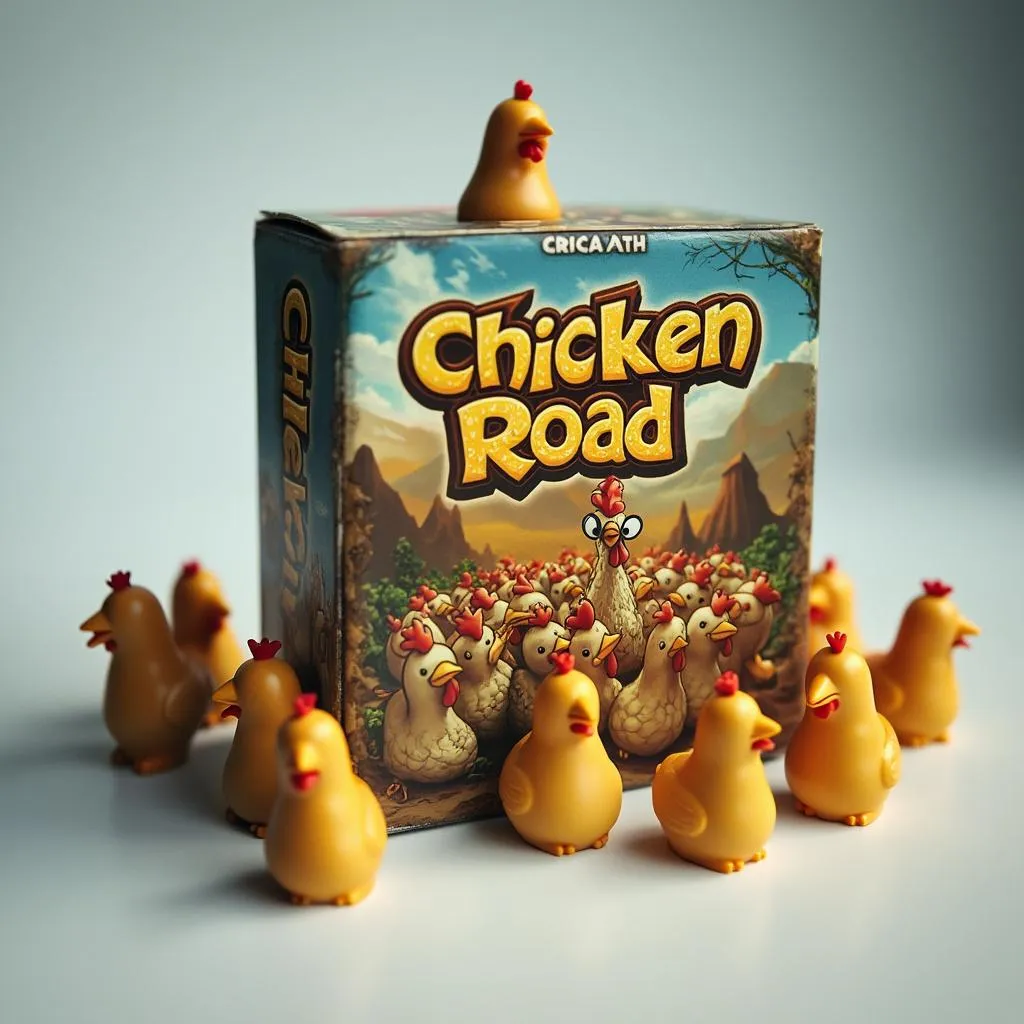 Chicken Road game box and meeples