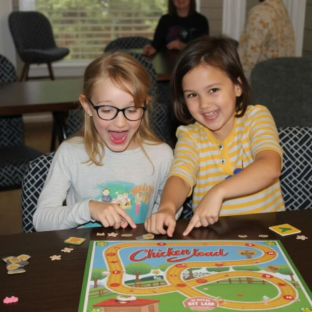 Kids excited about Chicken Road