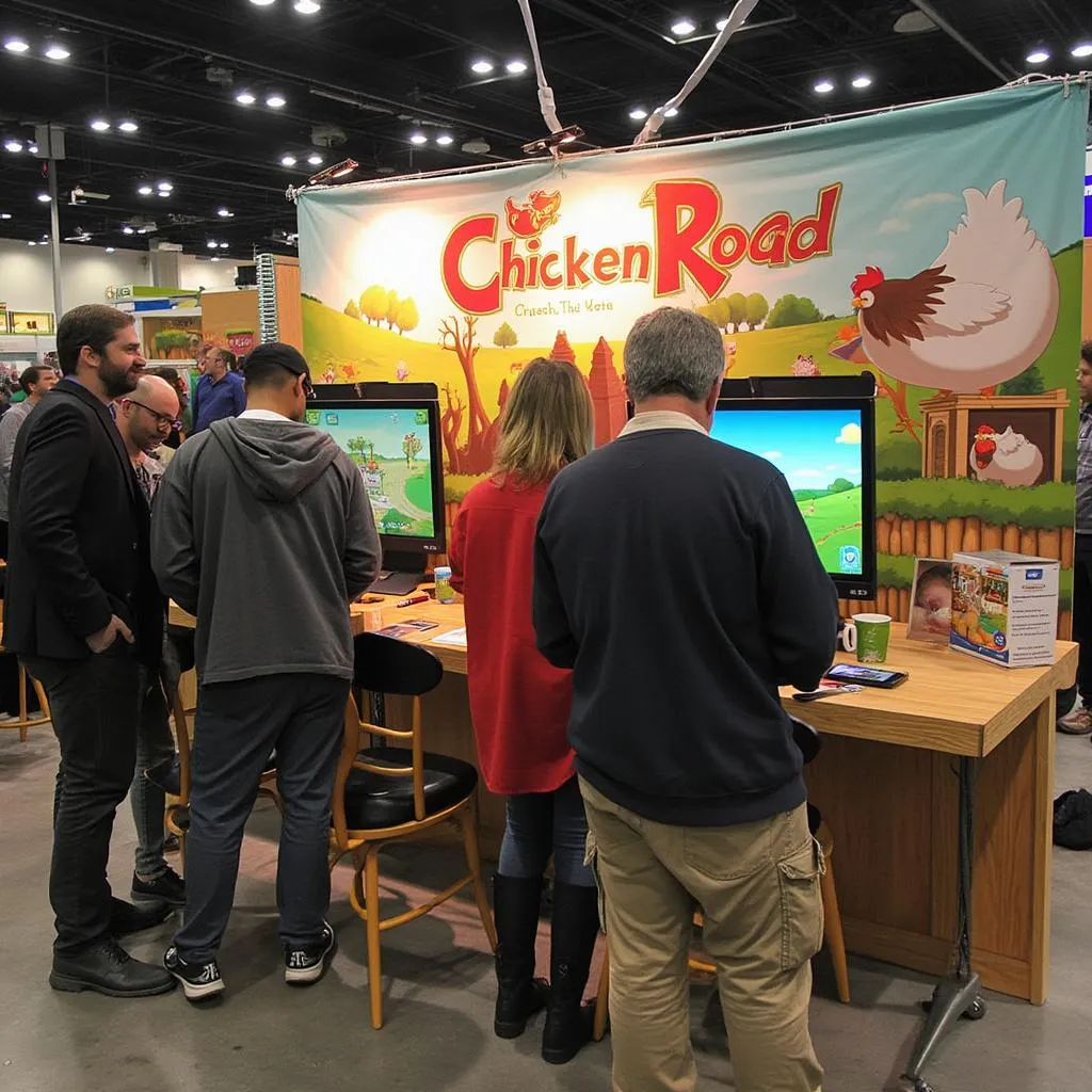 Chicken Road game at a convention